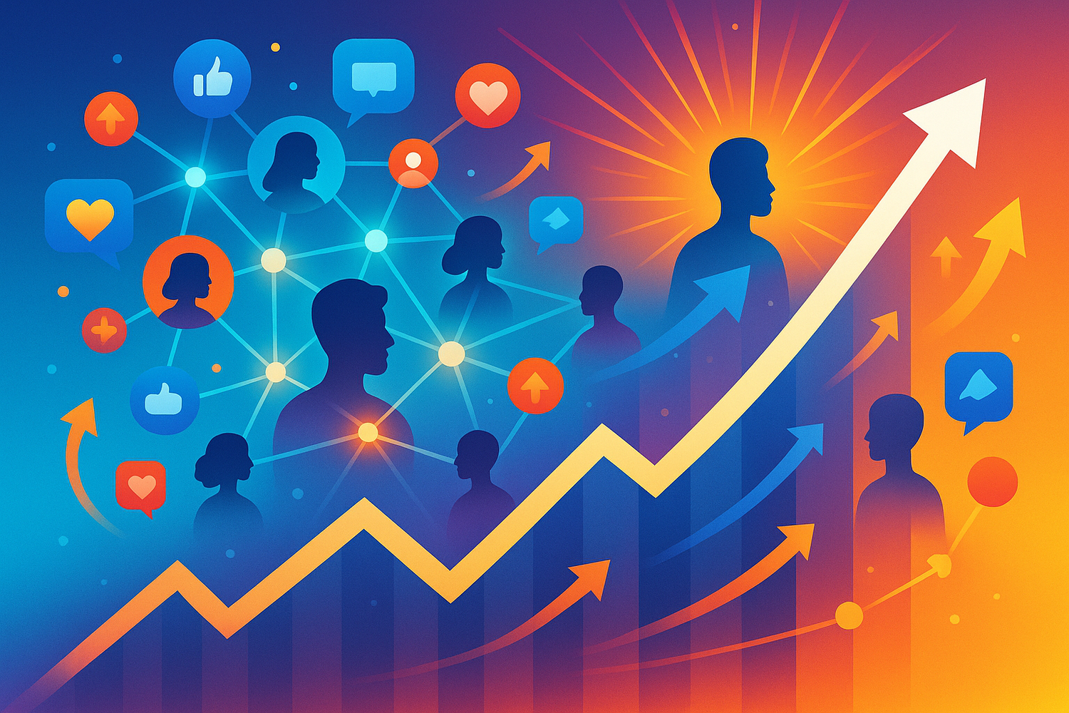 give me a picture for Audience Growth & Engagement (do not include the text on the picture)